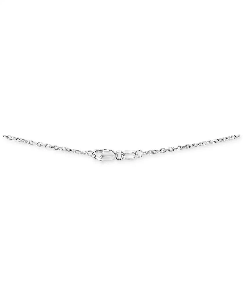 商品Macy's|Lab-Grown Sapphire (1-1/2 ct. t.w.) & Cubic Zirconia Teardrop 18" Pendant Necklace in Sterling Silver,价格¥806,第3张图片详细描述