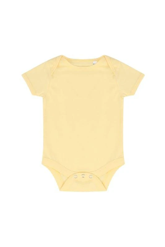 商品Larkwood|Larkwood Baby Boys/Girls Essential Short Sleeve Bodysuit (Pale Yellow),价格¥110,第2张图片详细描述