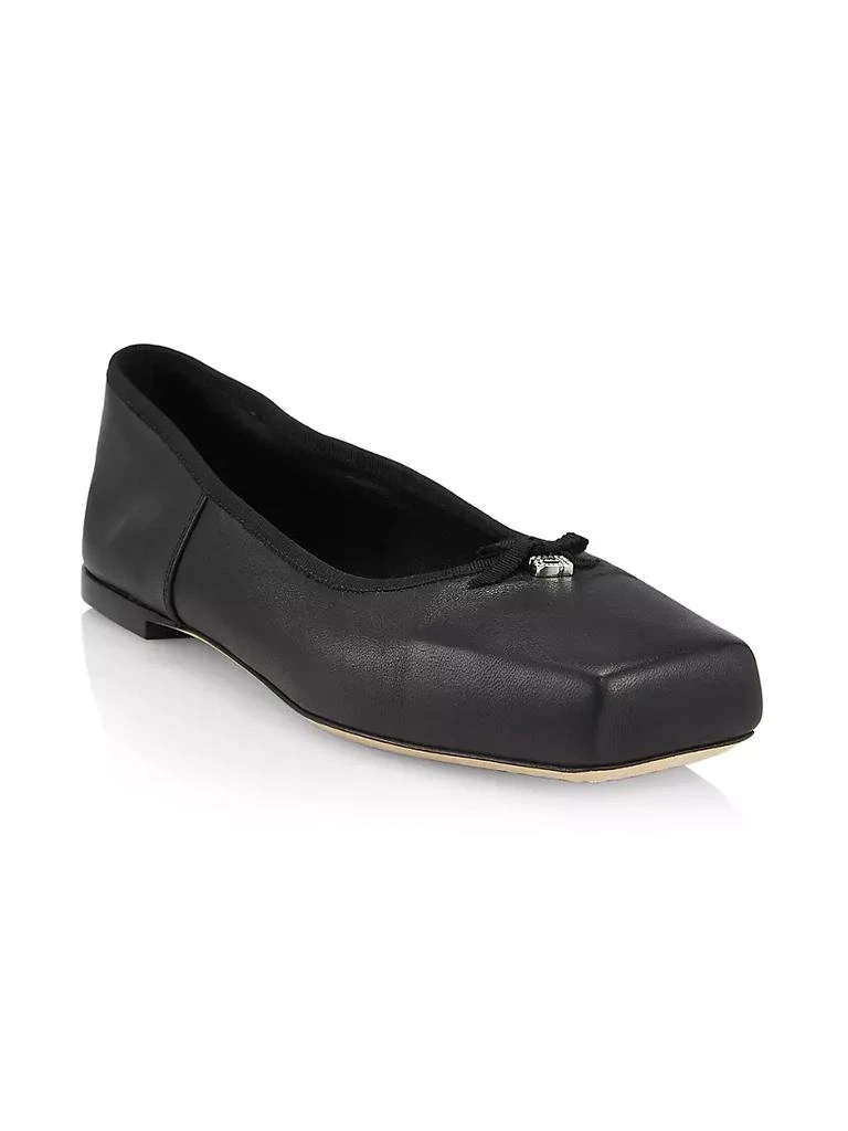 商品Alexander Wang|Billie Square-Toe Leather Ballet Flats,价格¥4033,第2张图片详细描述