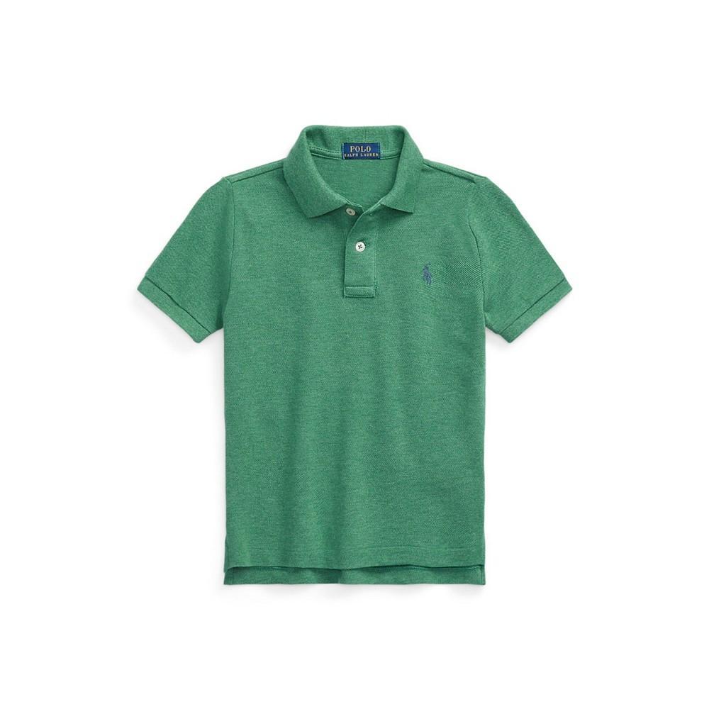商品Ralph Lauren|Toddler and Little Boys Short Sleeve Mesh Polo Shirt,价格¥233,第1张图片