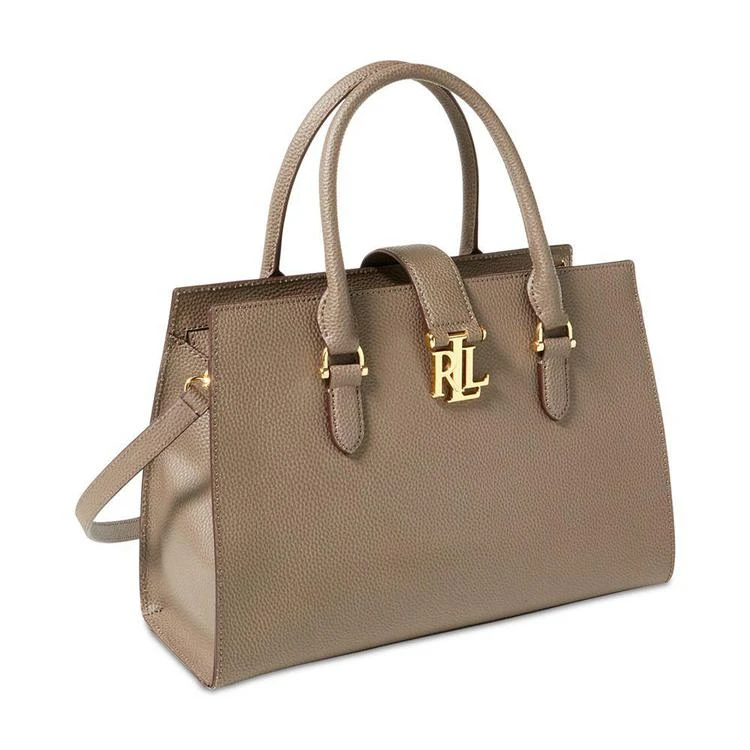 商品Ralph Lauren|Pebbled Brigitte II 中号手提单肩包,价格¥1013,第4张图片详细描述