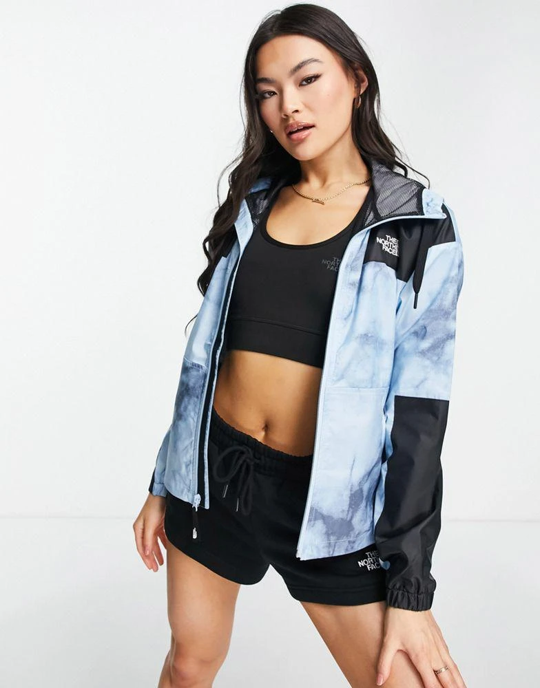 商品The North Face|The North Face Sheru jacket in blue tie-dye ,价格¥482,第1张图片