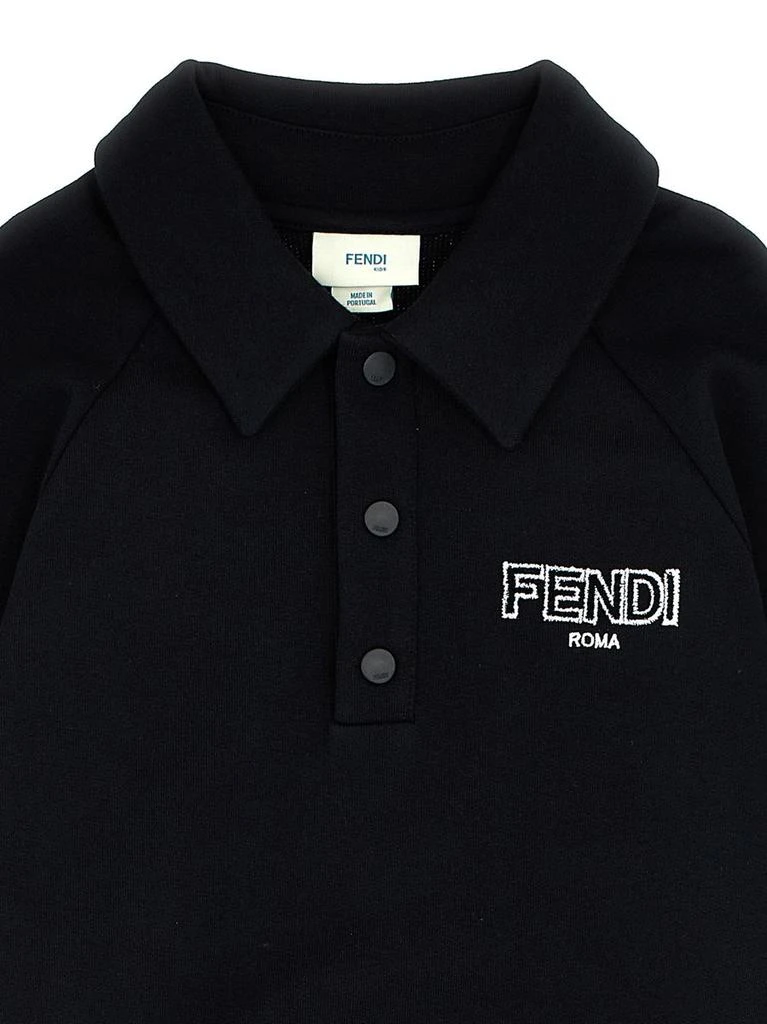 商品Fendi|Fendi Kids Flocked Logo Sweatshirt,价格¥2160,第3张图片详细描述