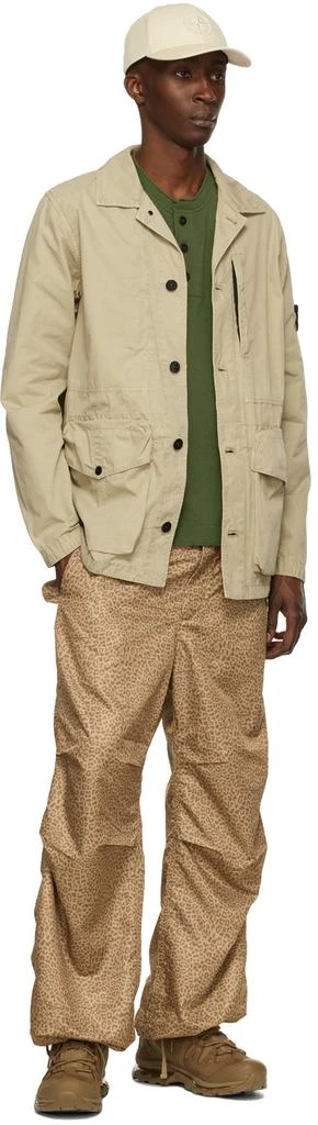 商品Stone Island|Beige Old Effect Jacket,价格¥2458,第4张图片详细描述
