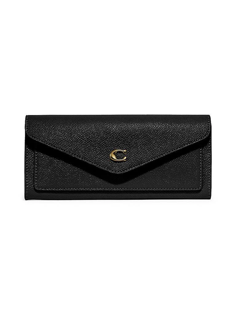 商品Coach|Wyn Crossgrain Leather Envelope Wallet,价格¥1312,第1张图片