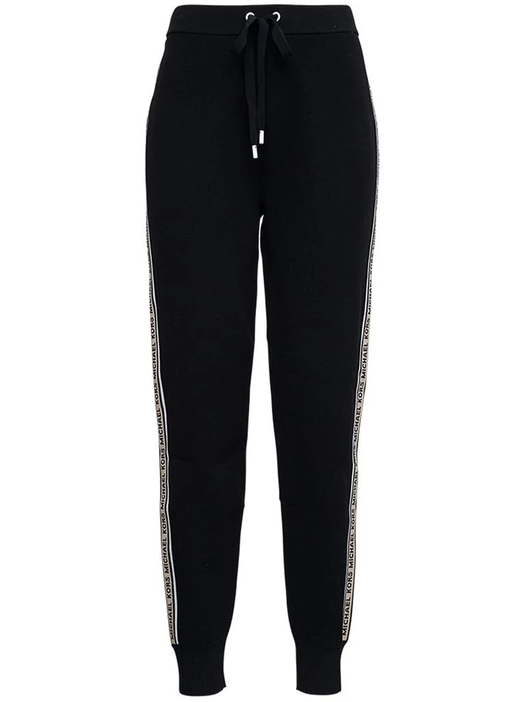 商品Michael Kors|MICHAEL Michael Kors Black Joggers With Side Logo Band,价格¥1302,第1张图片