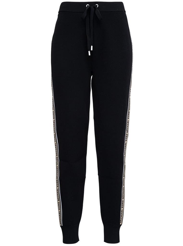 商品Michael Kors|MICHAEL Michael Kors Black Joggers With Side Logo Band,价格¥1279,第1张图片