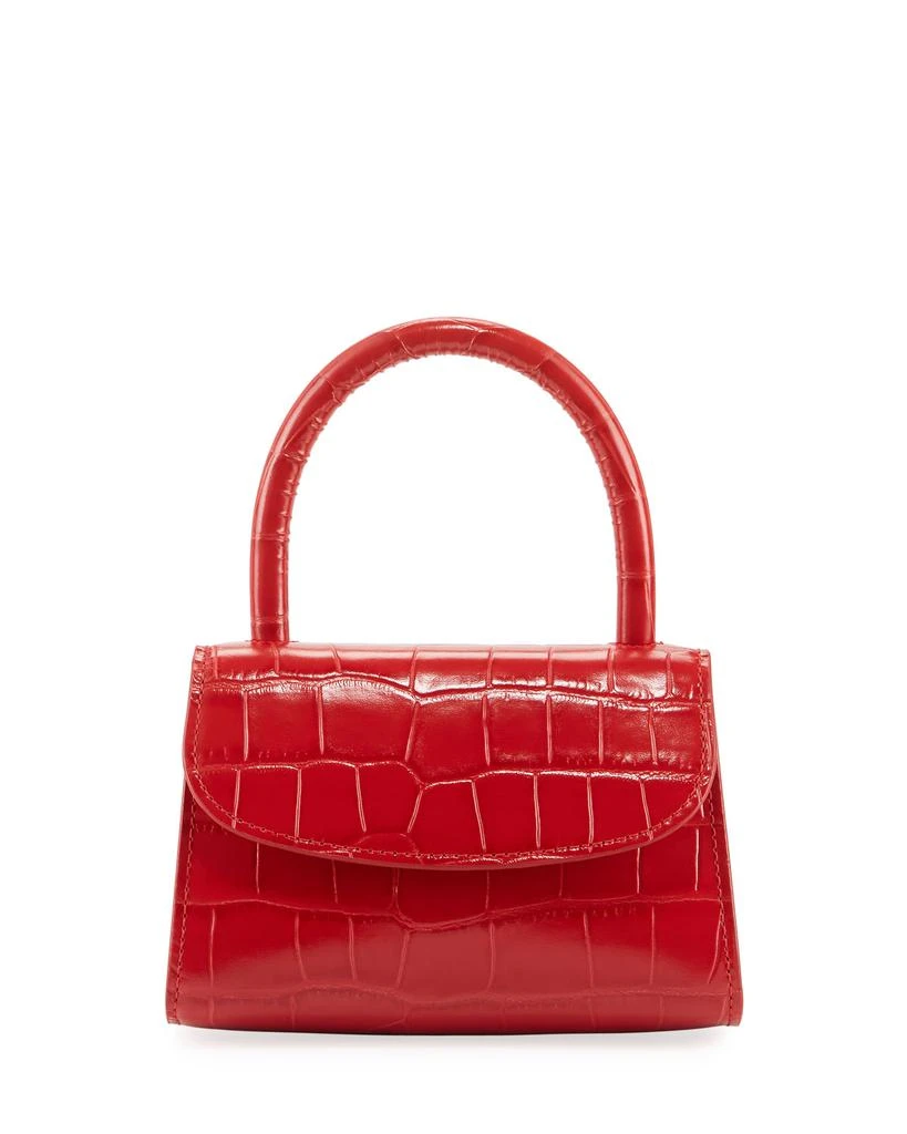 商品by FAR|Mini Croc-Embossed Leather 手提包, Red,价格¥2747,第1张图片