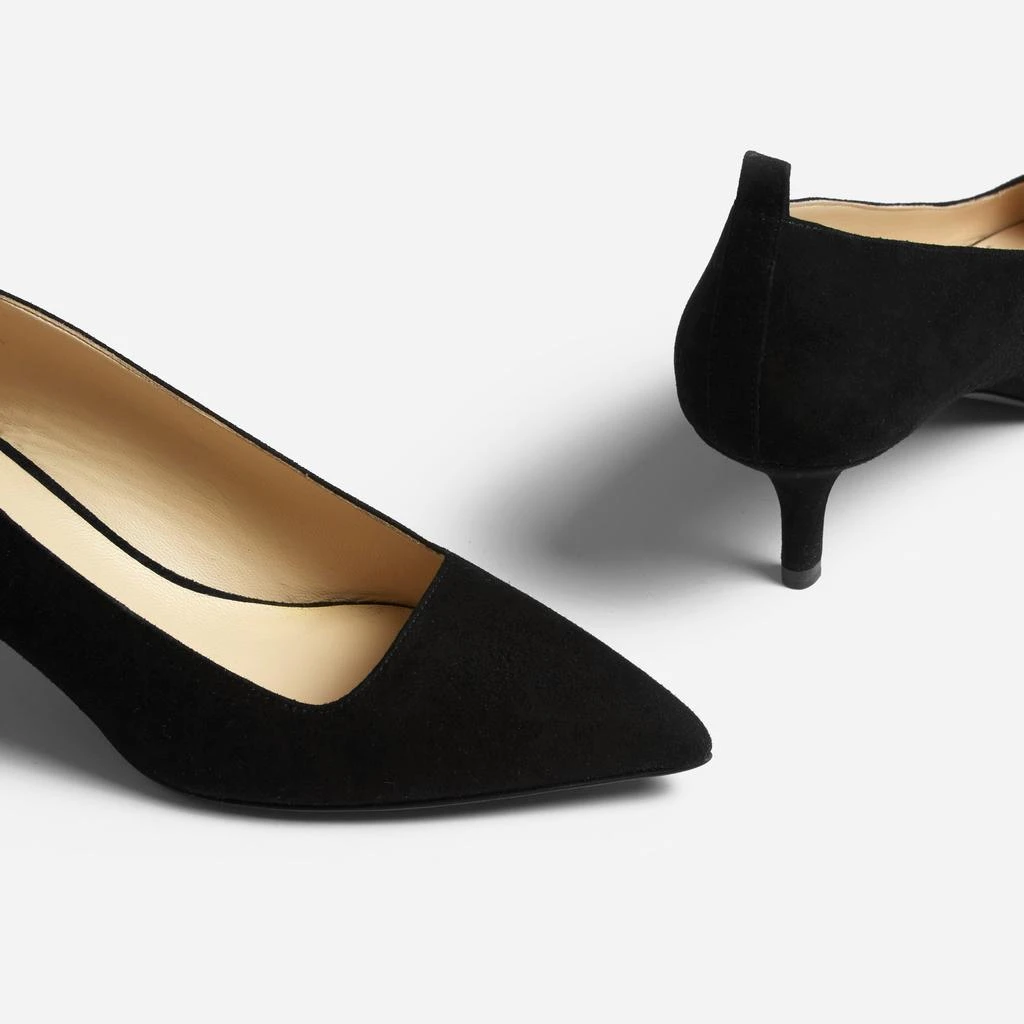 商品Everlane|The Editor Heel 100%意大利麂皮猫跟鞋,价格¥1223,第3张图片详细描述