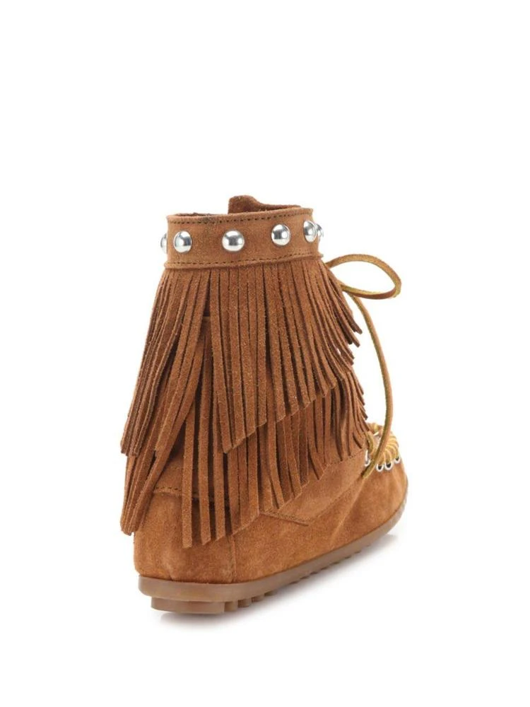 商品Rebecca Minkoff|Tramper Double Fringe Suede Booties,价格¥585,第2张图片详细描述