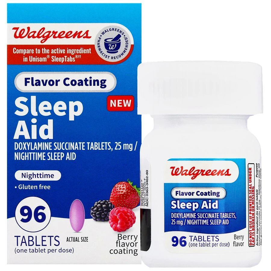 商品Walgreens|Sleep Aid Flavor Coating Tablets Berry,价格¥130,第2张图片详细描述