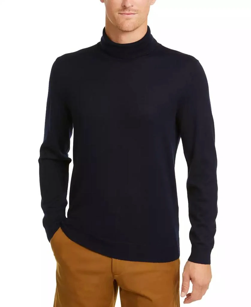 商品Club Room|Men's Merino Wool Blend Turtleneck Sweater, Created for Macy's,价格¥228,第1张图片