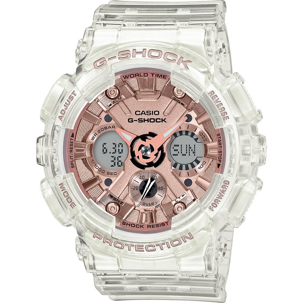 Women's Analog-Digital Clear Resin Strap Watch 45.9mm GMAS120SR-7A商品第1张图片规格展示