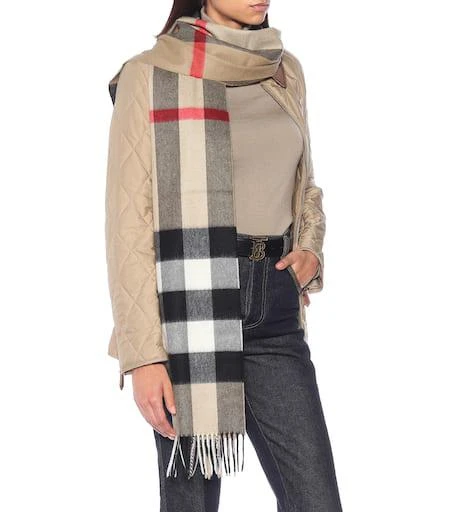 商品Burberry|Mega Check cashmere scarf,价格¥5111,第2张图片详细描述