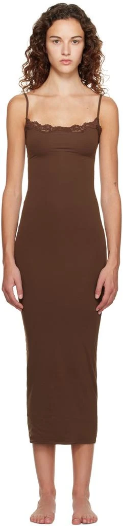 商品SKIMS|Brown Fits Everybody Maxi Dress,价格¥471,第1张图片
