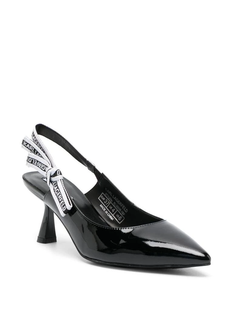 商品Karl Lagerfeld Paris|KARL LAGERFELD Logo-strap pumps,价格¥1292,第3张图片详细描述