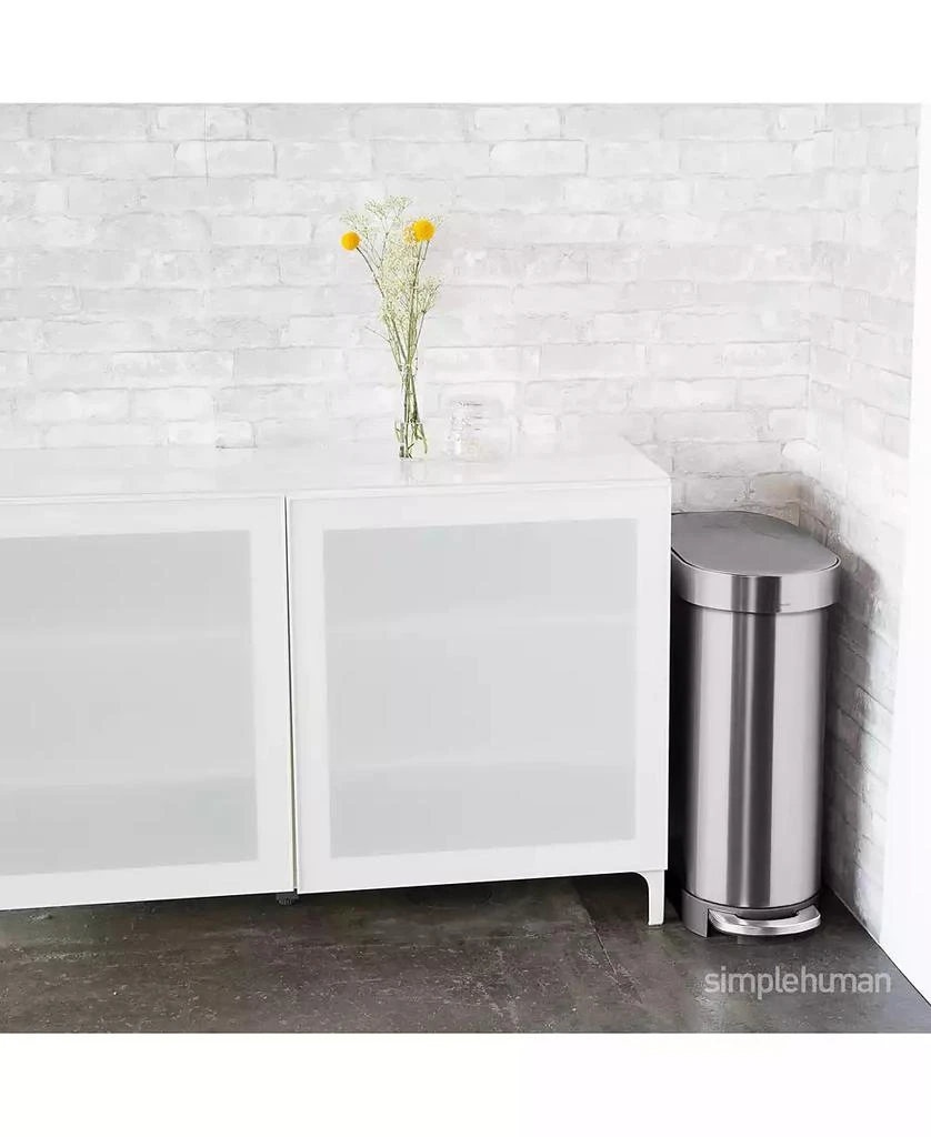 45 Liter Slim Kitchen Trash Can with Liner Pocket 商品