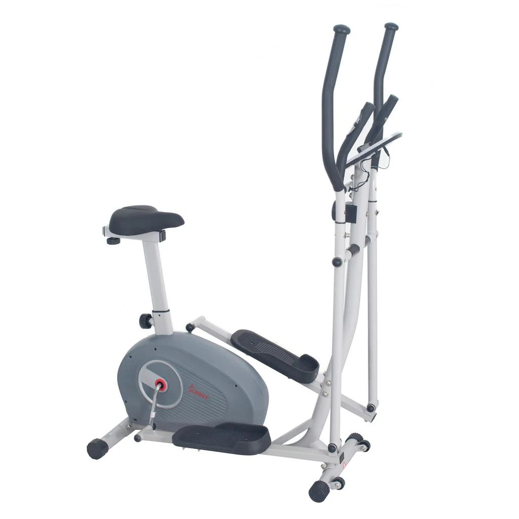 商品Sunny Health & Fitness|2 in 1 Magnetic Elliptical Upright Bike,价格¥2573,第1张图片