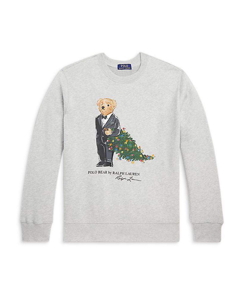 商品Ralph Lauren|Boys' Polo Bear Holiday Sweatshirt - Little Kid, Big Kid,价格¥362-¥387,第1张图片