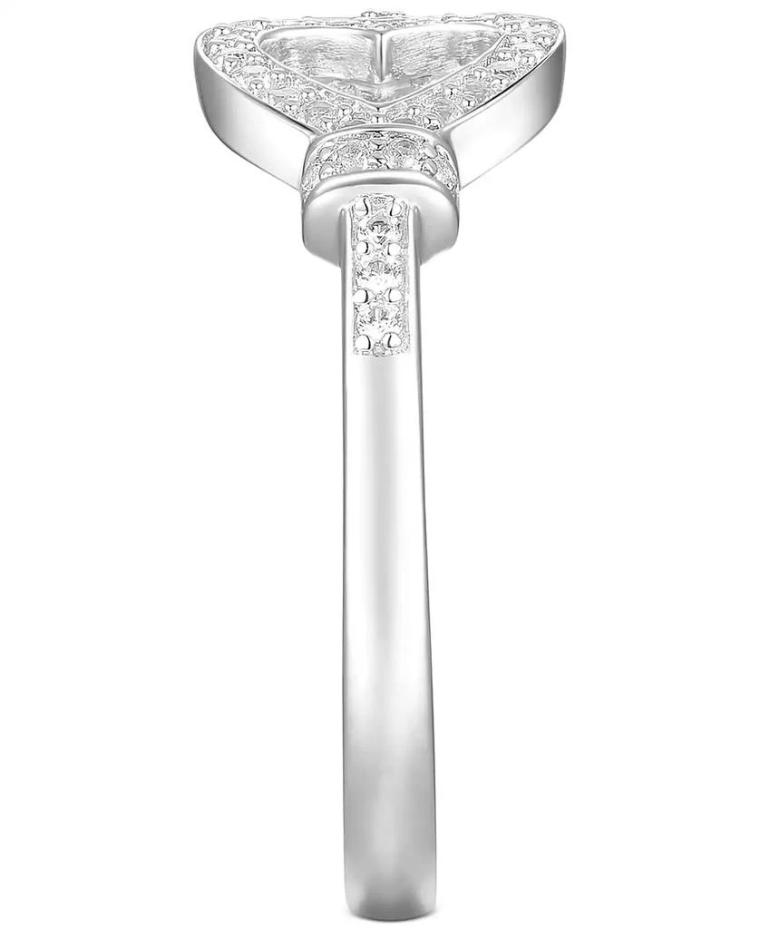 商品Macy's|Diamond Heart & Key Ring (1/6 ct. t.w.) in Sterling Silver,价格¥1042,第4张图片详细描述