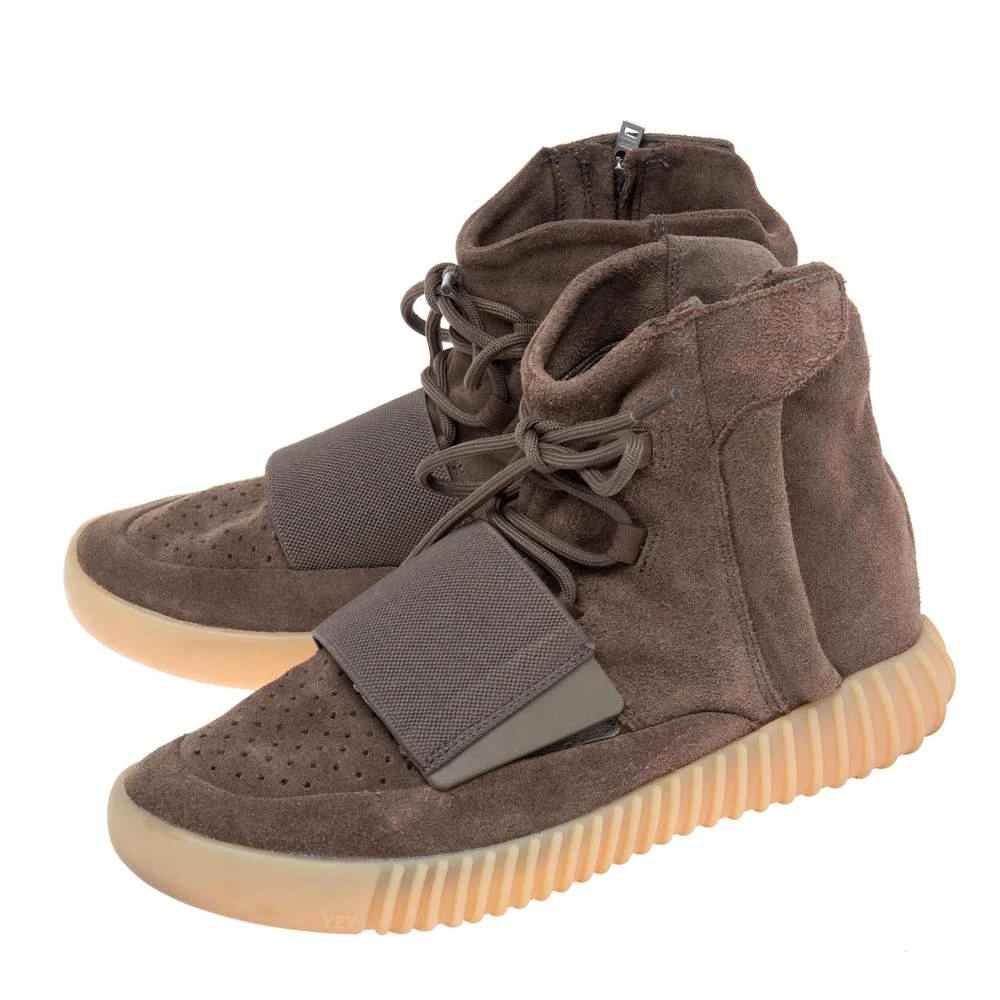 商品[二手商品] YEEZY|Yeezy x Adidas Brown Suede 750 High Top Sneakers Size 41 1/3,价格¥3248,第4张图片详细描述