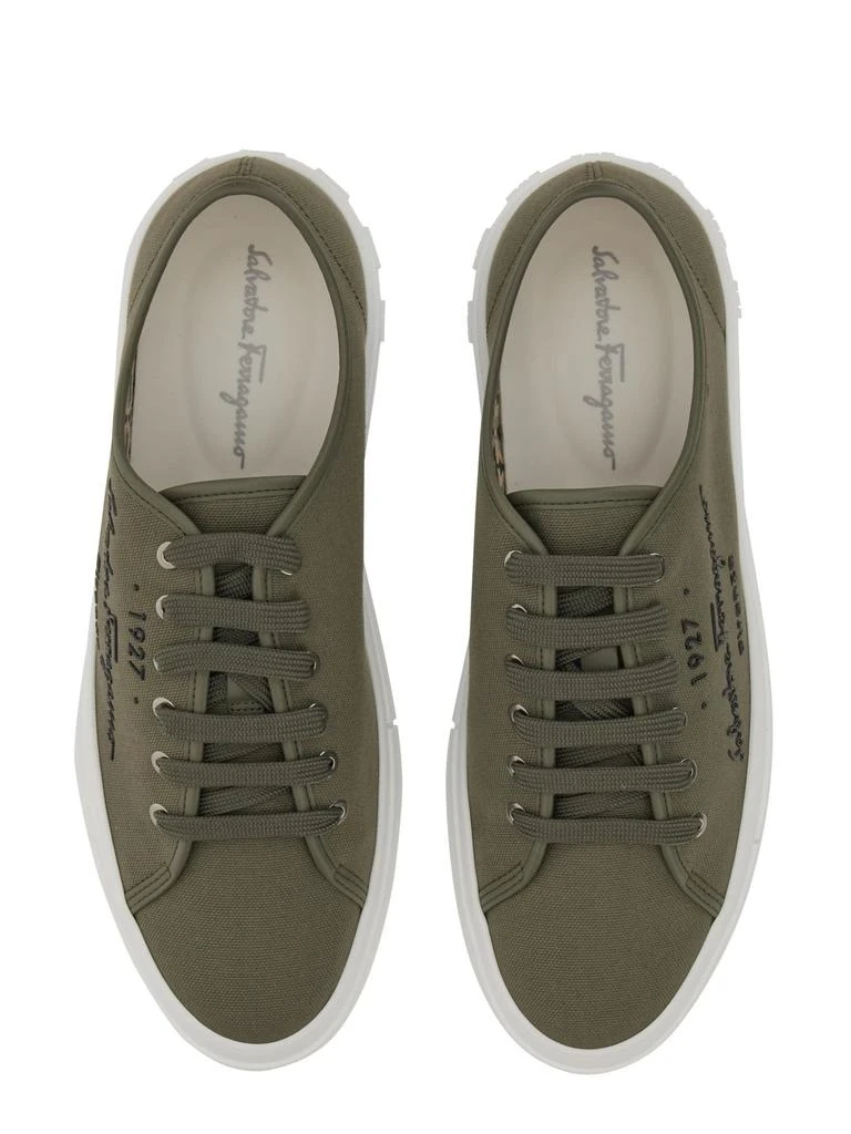 商品Salvatore Ferragamo|Ferragamo Low Sneaker With Logo,价格¥3639,第4张图片详细描述