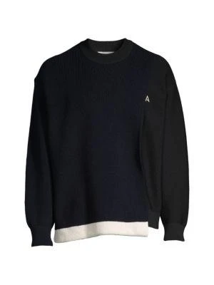 商品Ambush|Overlap Wool-Blend Crewneck Sweater,价格¥1470,第3张图片详细描述