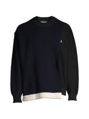 商品Ambush|Overlap Wool-Blend Crewneck Sweater,价格¥1352,第5张图片详细描述