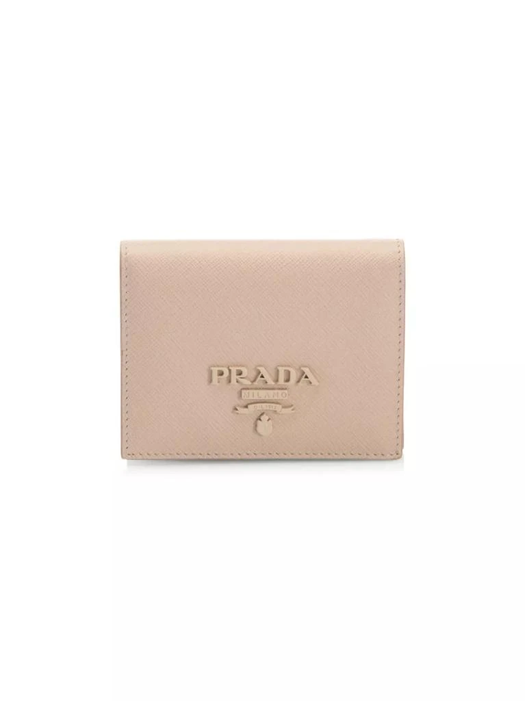 商品Prada|Monocrome Leather French Wallet,价格¥3151,第1张图片