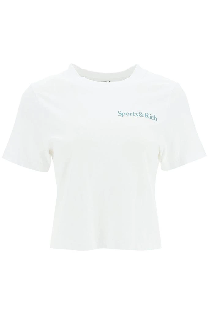 商品Sporty & Rich|NEW HEALTH CROPPED T-SHIRT,价格¥295,第1张图片