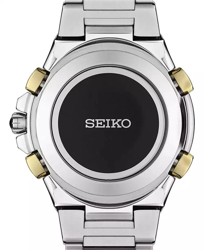 商品Seiko|Men's Coutura Radio Sync Solar Chronograph Two-Tone Stainless Steel Bracelet Watch 45mm SSG010,价格¥3669,第3张图片详细描述