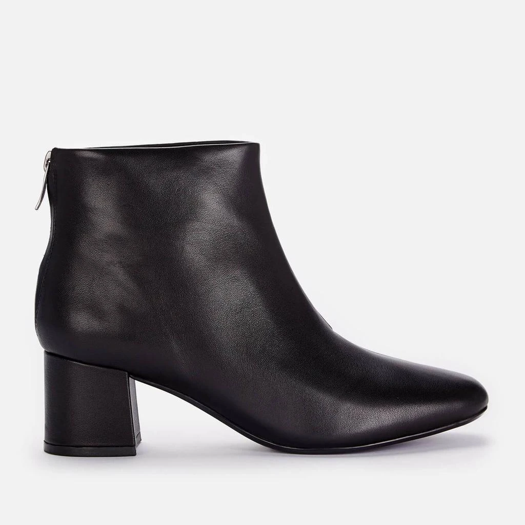 商品Clarks|Clarks Women's Sheer 55 Zip Leather Heeled Ankle Boots - Black,价格¥378,第1张图片