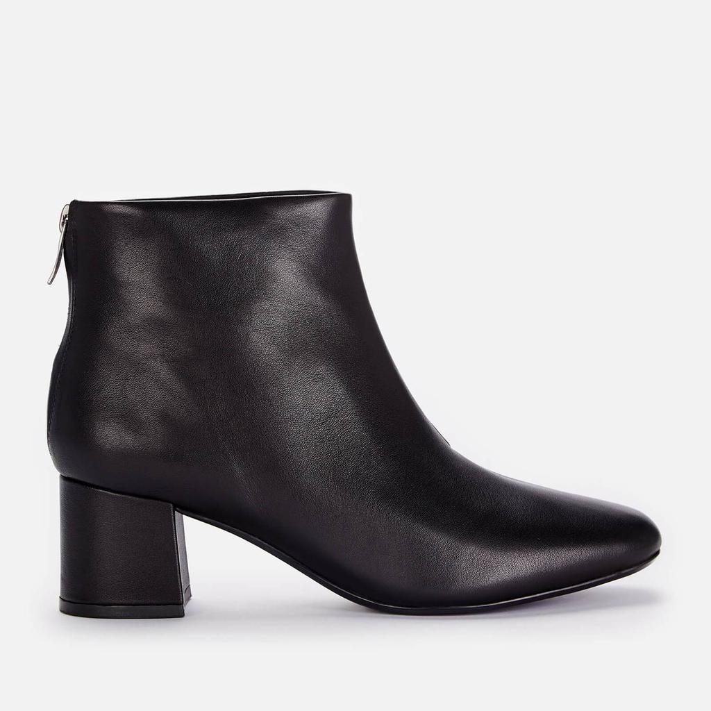 商品Clarks|Clarks Women's Sheer 55 Zip Leather Heeled Ankle Boots - Black,价格¥403,第1张图片