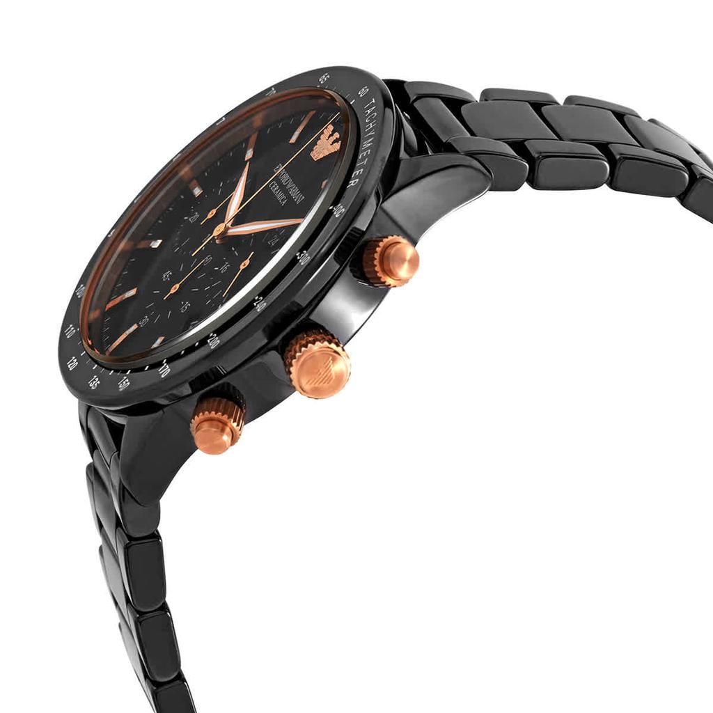 Emporio Armani Chronograph Quartz Black Dial Mens Watch AR70002商品第2张图片规格展示