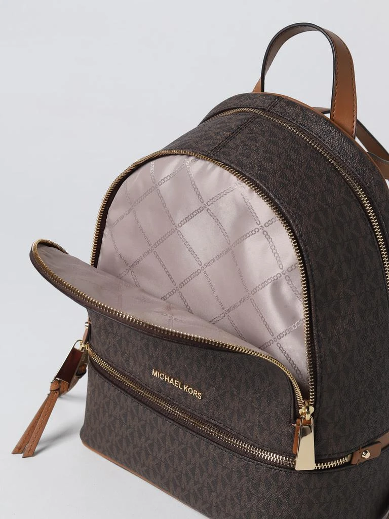 商品Michael Kors|Michael Michael Kors Rhea backpack in coated canvas with all-over MK monogram,价格¥2235,第4张图片详细描述