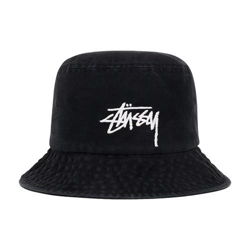 商品STUSSY|【特惠8.7折】包邮包税【预售7天发货】 STUSSY 男士 渔夫帽 徽标渔夫帽  STS5293BBCK,价格¥836,第1张图片