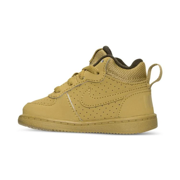 商品NIKE|男幼童Toddler Boys' Court Borough Mid Premium Casual Sneakers from Finish Line,价格¥223,第4张图片详细描述