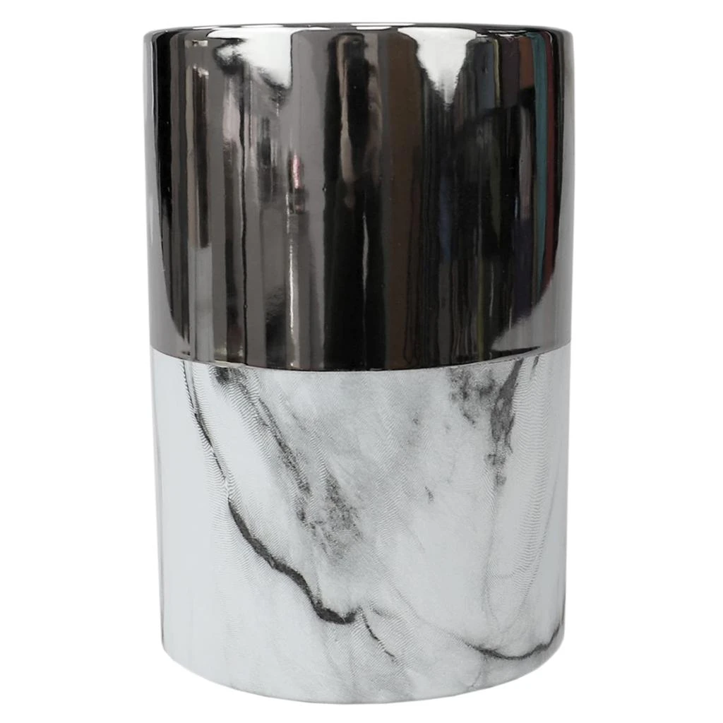 商品Home Basics|Home Basics Athena Marble Utensil Crock, Silver,价格¥147,第5张图片详细描述