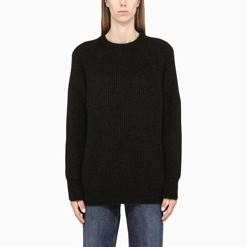 商品Max Mara|Black ribbed mohair sweater,价格¥794,第1张图片