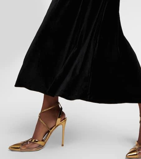 商品Ralph Lauren|天鹅绒加长连衣裙,价格¥2511,第5张图片详细描述