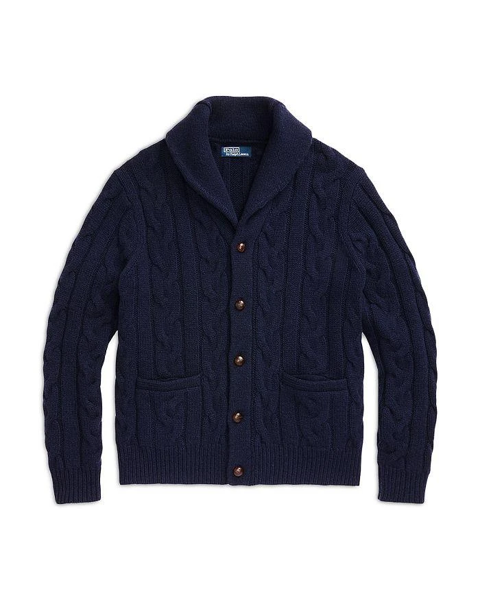 Wool & Cashmere Cable Knit Shawl Collar Cardigan  商品