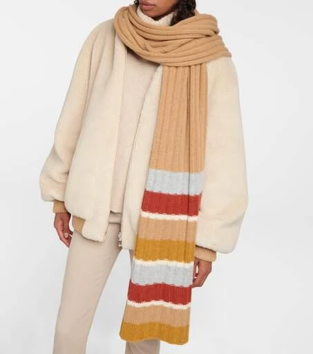 商品Loro Piana|条纹羊绒围巾,价格¥7904,第2张图片详细描述