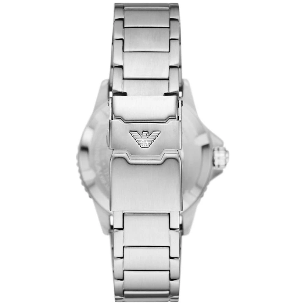 商品Emporio Armani|Men's GMT Dual Time Stainless Steel Bracelet Watch 42mm,价格¥2168,第2张图片详细描述