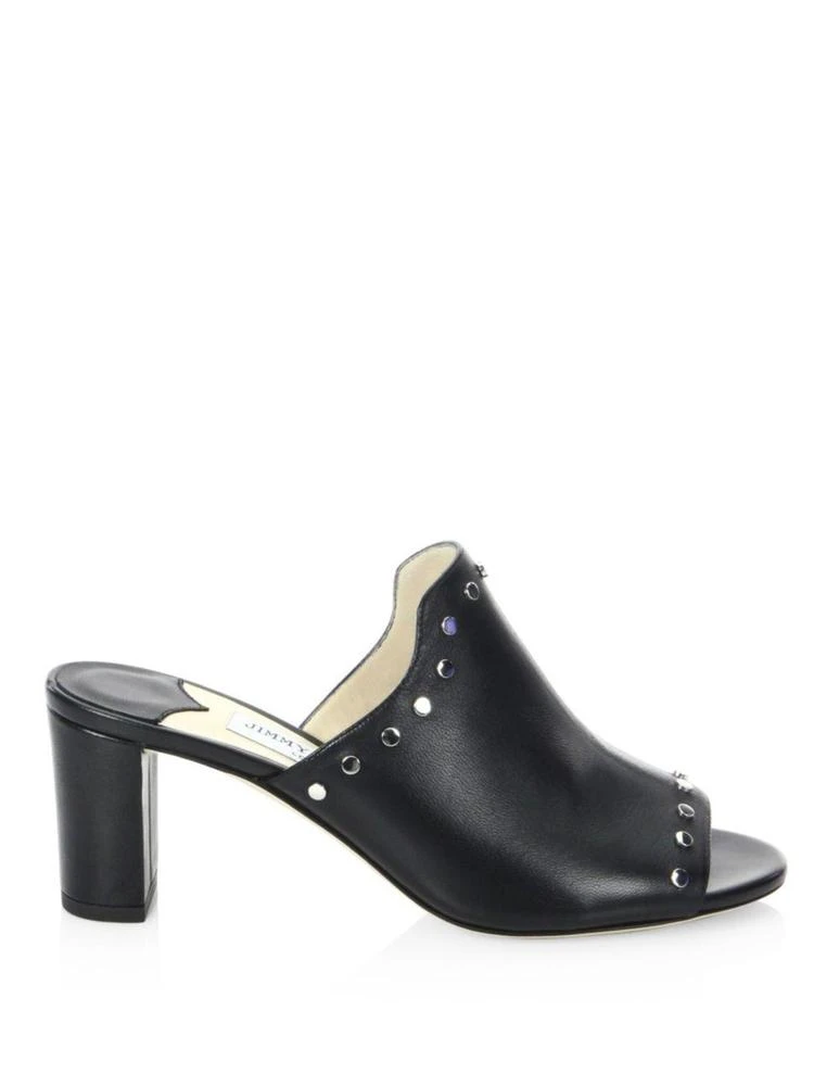 商品Jimmy Choo|Myla 65 Studded Leather Mules,价格¥2248,第5张图片详细描述