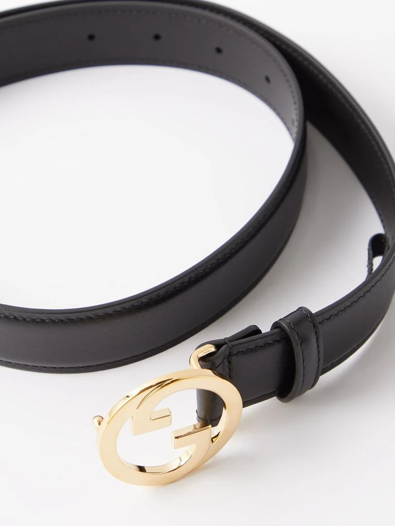 商品Gucci|New Blondie GG-logo leather belt,价格¥3862,第3张图片详细描述