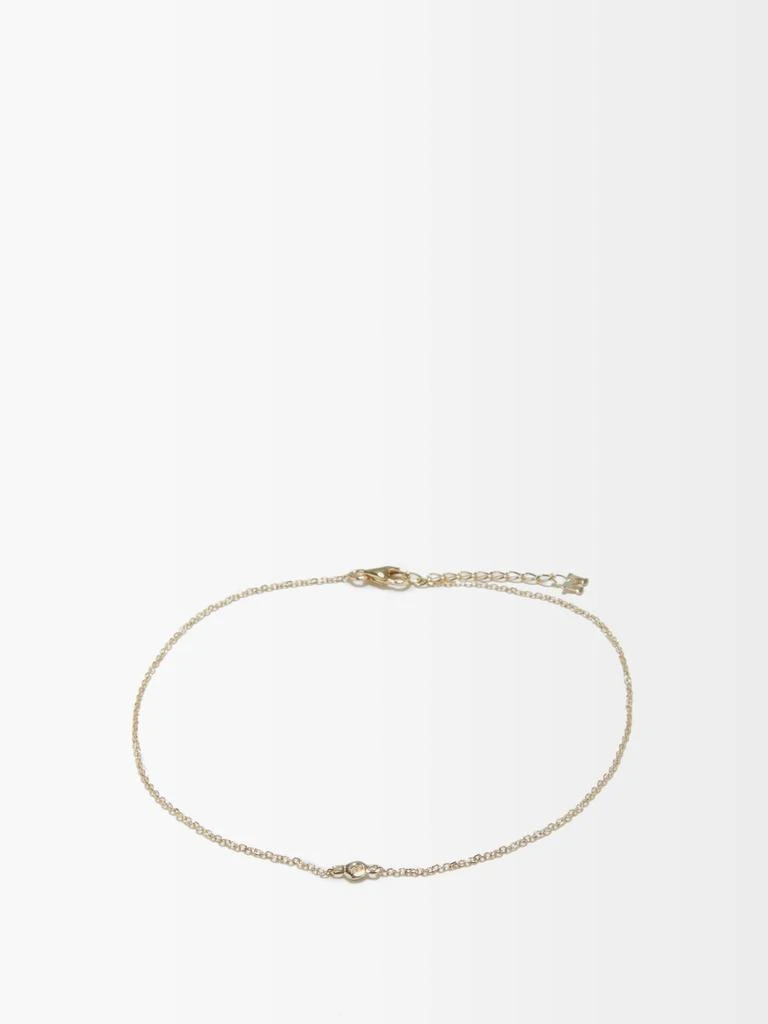 商品MATEO|Diamond & 14kt gold anklet,价格¥4500,第1张图片