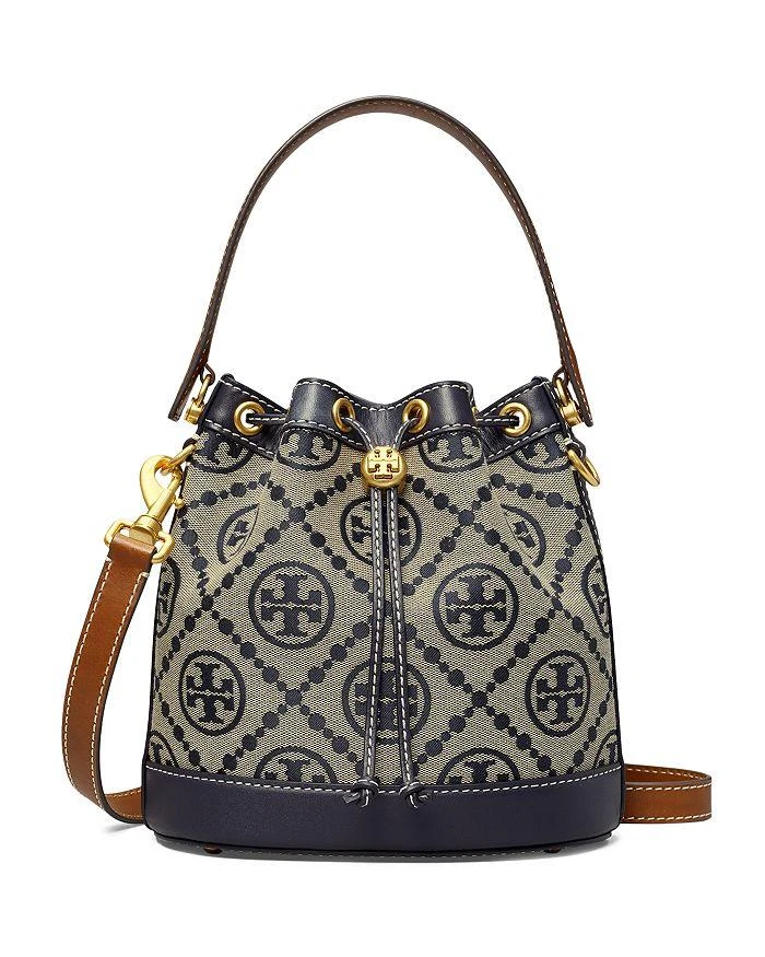 商品Tory Burch|Tory Burch Monogram 提花小金桶,价格¥3481,第1张图片详细描述