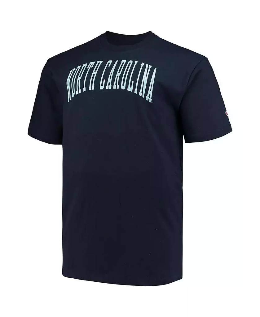 商品CHAMPION|Men's Navy North Carolina Tar Heels Big and Tall Arch Team Logo T-shirt,价格¥225,第2张图片详细描述