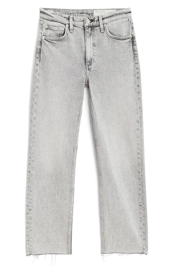 商品Rag & Bone|Harlow High Waist Raw Hem Ankle Straight Leg Jeans,价格¥512,第5张图片详细描述