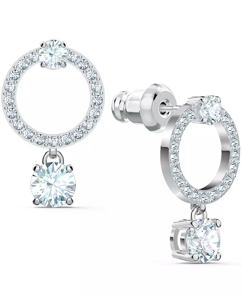 商品Swarovski|Silver-Tone Crystal Circle & Charm Drop Earrings,价格¥597,第3张图片详细描述